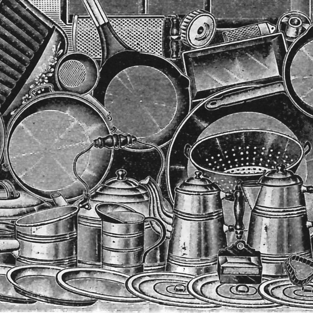 Cooking accessories from the 1908 Sears & Roebuck catalog