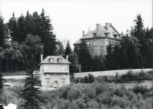 Pittock Mansion and the Gate Lodge in the 1920s
