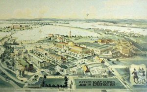 Drawing of the 1905 Lewis and Clark Centennial Exposition